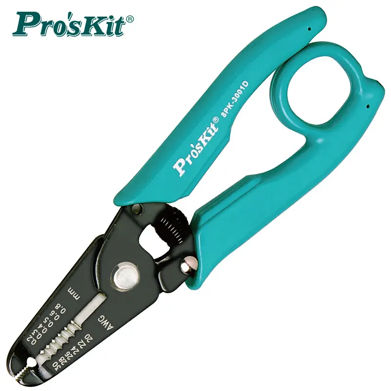 Pro'sKit 8PK-3001D 8PK-3002D high quality electronic wire stripper cutting pliers (AWG 30/28/26/24/22/20 precision pliers image 1