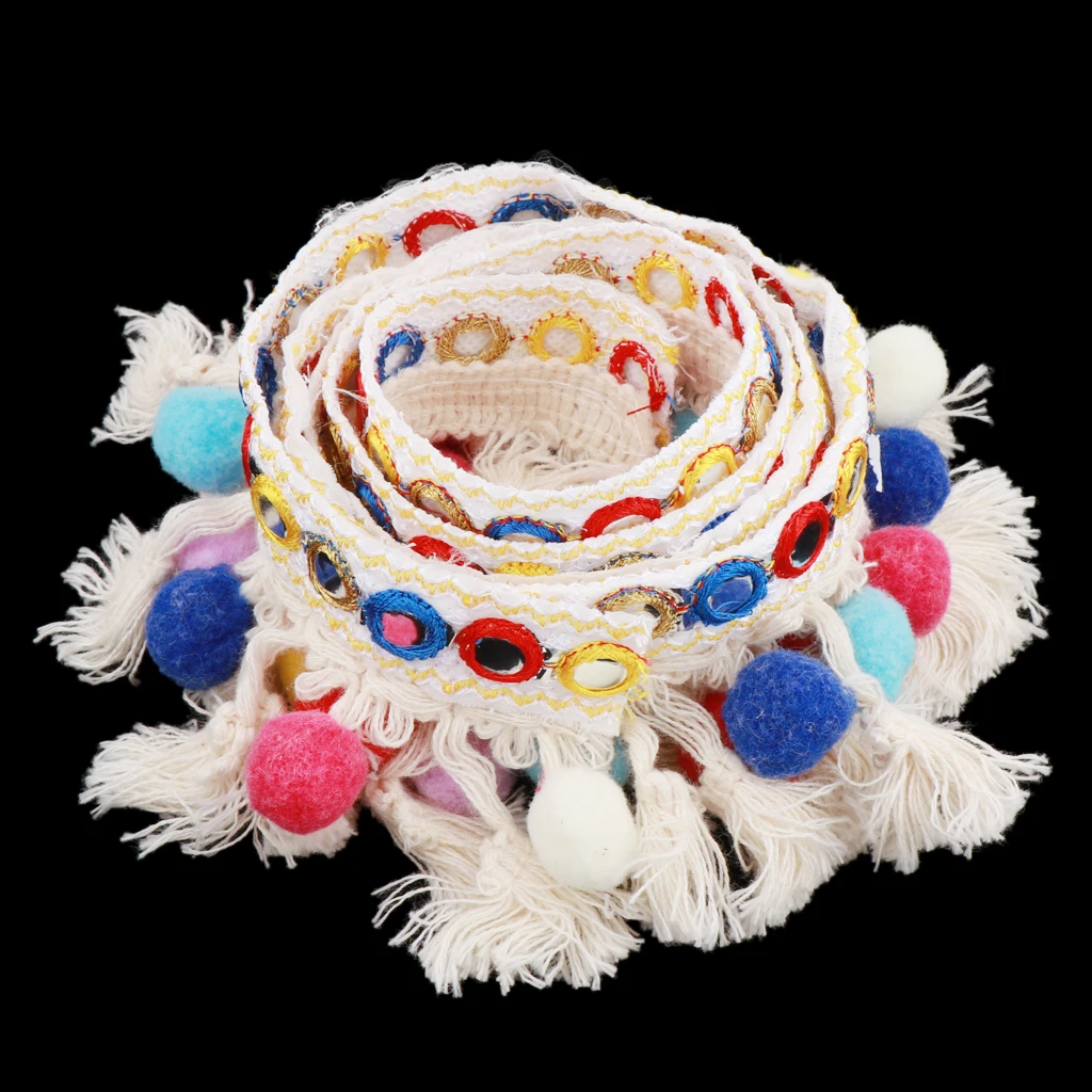 1 Yard Polyester Fringe Edge Trim Ribbon Wedding Applique DIY Sewing Crafts