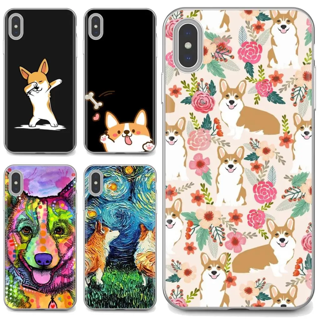 Cute Corgi Dog Pretty Silicone Phone Case For Samsung Galaxy J1 J2 J3 J4 J5 J6 J7 J8 Plus 2018 Prime 2015 2016 2017 EU | Мобильные