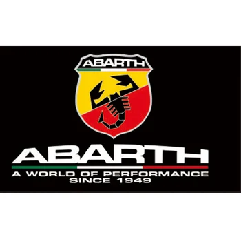 

90x150cm Car flag Fiat Abarth Banner 3x5ft Polyester scorpion flag
