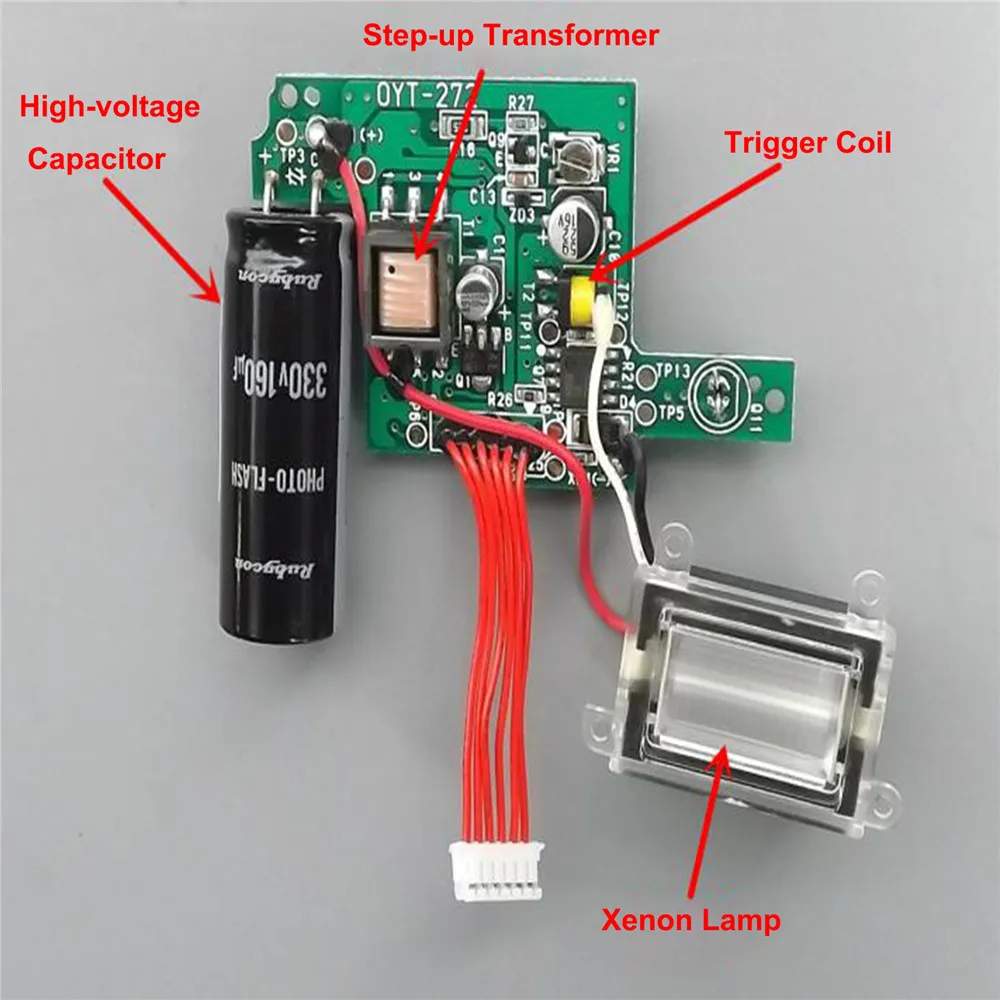 Ксеноновая светящаяся панель для камеры Высоковольтная фотовспышка монтажная