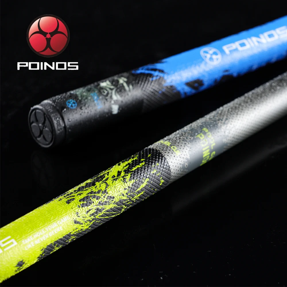 POINOS бильярдный кий бассейн карбоновое волокно Плетеная кожа кия комплект 13 1 мм