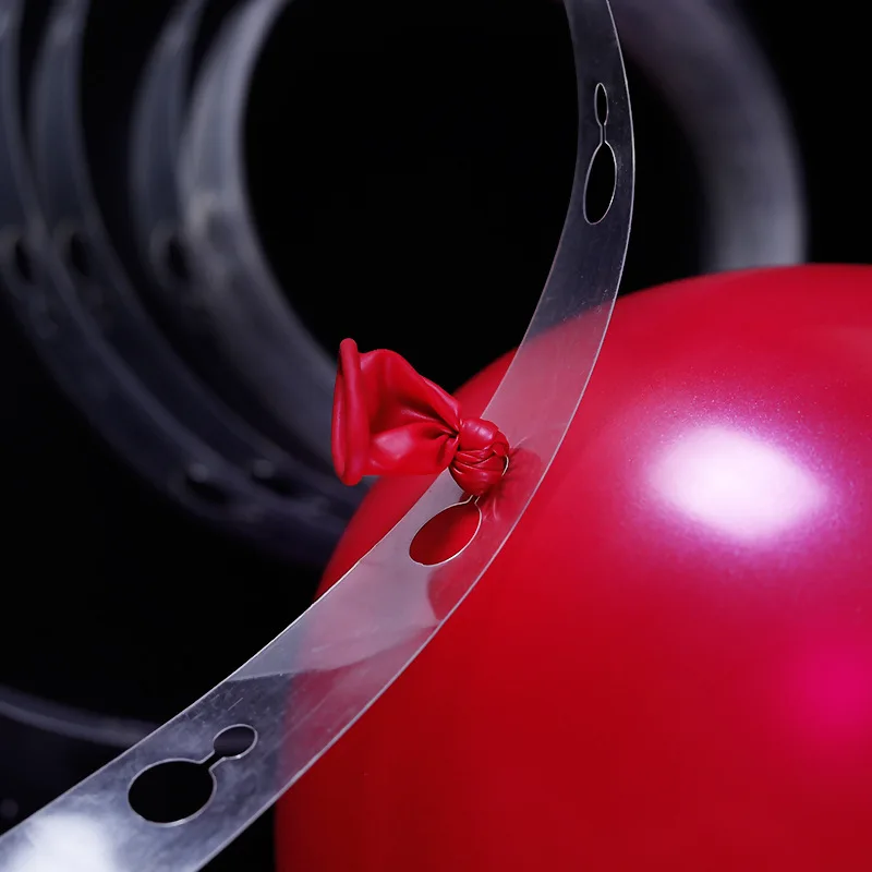 Сделай сам латексные шары инструмент для моделирования пластиковая цепочка для воздушных шаров 5 м шар галстук ручка инструмента день рождения вечеринка свадебные украшения принадлежности - Цвет: Double hole chain
