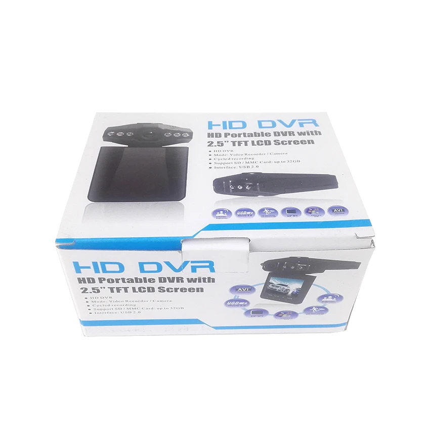 2,4 дюймов Автомобильная камера DVR 270 градусов вихревая Даш-камера светодиодный ИК-свет Автомобильная камера автомобильный дорожный приборный видеорегистратор Черный