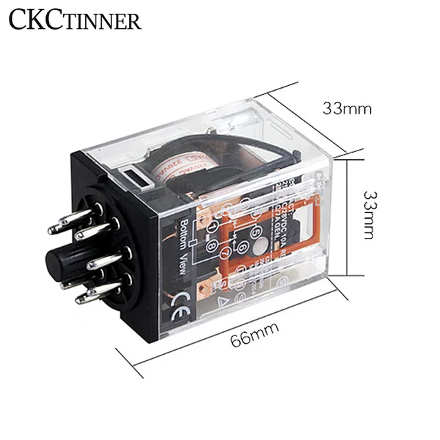 Relè Elettromagnetico MK2P-I AC 220V - Presa Plug-in DPDT 8 Pin Per Applicazioni Industriali - Foto 9