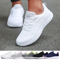 Shoes Women's Sneakers Fashion Lace-Up Casual Shoes Women Flats Soft Sole White Sneakers Women Platform Shoes Zapatillas Mujer 1