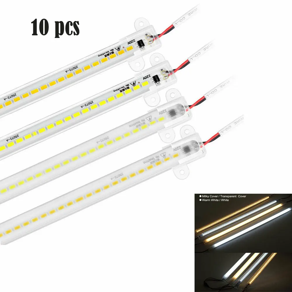

5Pcs 30/40/50cm LED Rigid Light Strip High Brightness Waterproof SMD LED Fluorescent Floodlight Tube For Bar Industries Showcase