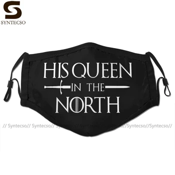 

The King His Queen Mouth Face Mask His Queen In The North Facial Mask Cool Fashion with 2 Filters for Adult