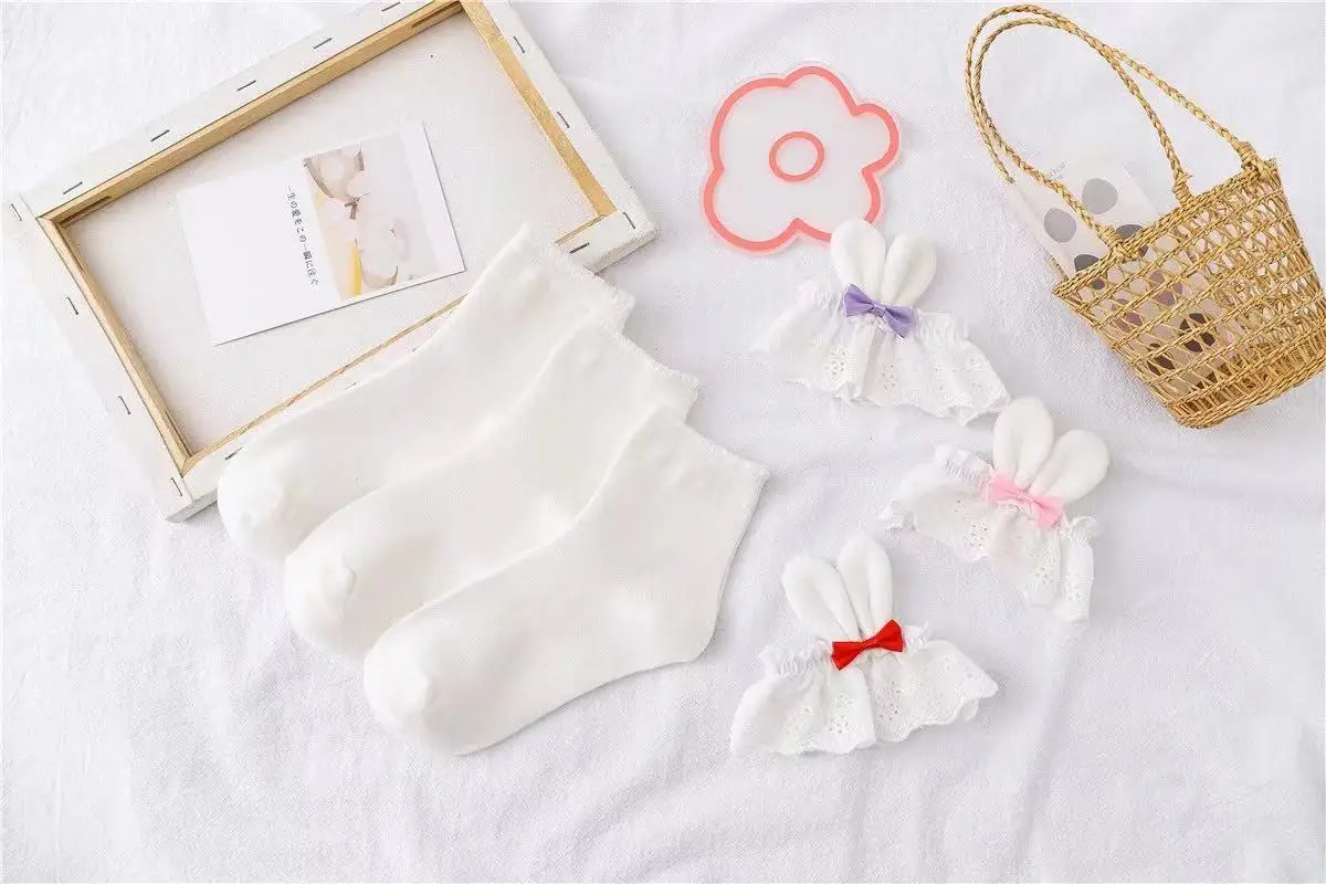 Cosplay&ware Pink Girls Kawaii Lolita Socks Cute Rabbit Ears Bowknot Japanese Gothic Lace Ruffles Stocking Cotton Cosplay -Zentai shop online H3440b9909e6841429c41f83cdcf9b805E.jpg