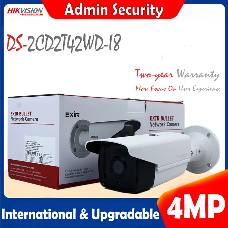 Hikvision DS-2CD2T42WD-I8 английская версия IP EXIR Bullet камера POE безопасности P2P H265 ONVIF наружное