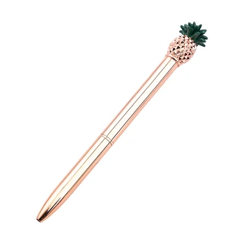 

Pineapple Metal Ballpoint Pen Cute Business Ball Pens Signature Pen Office School Writing Supplies