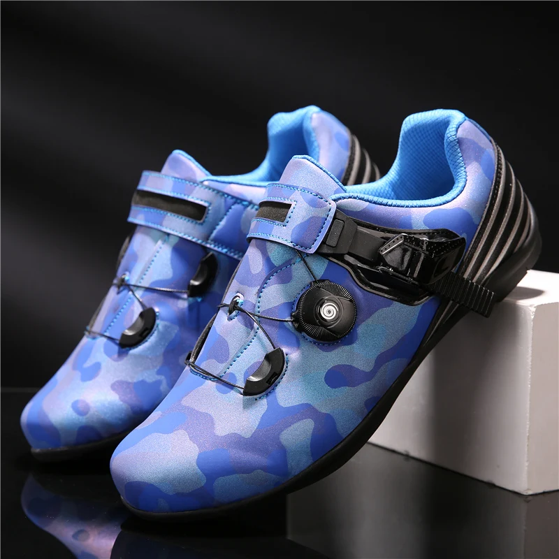 

New Stylish Professional Cycling Shoes Men Women Bicycle Sneakers Breathable Light Road Bike Shoes Outdoor Lovers Bike Footwear