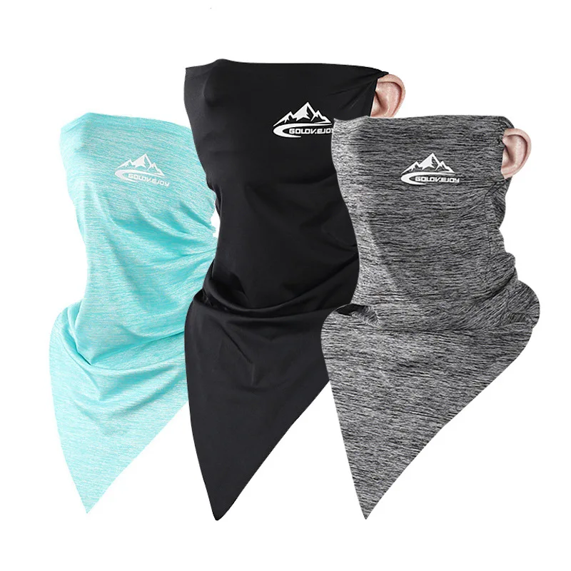 

1pc Upgrade Summer Ice Cool Unisex Face Mask Breathable Adult Mouth Mask Outdoor Sports Running Cycling Anti UV Face Mask Ear