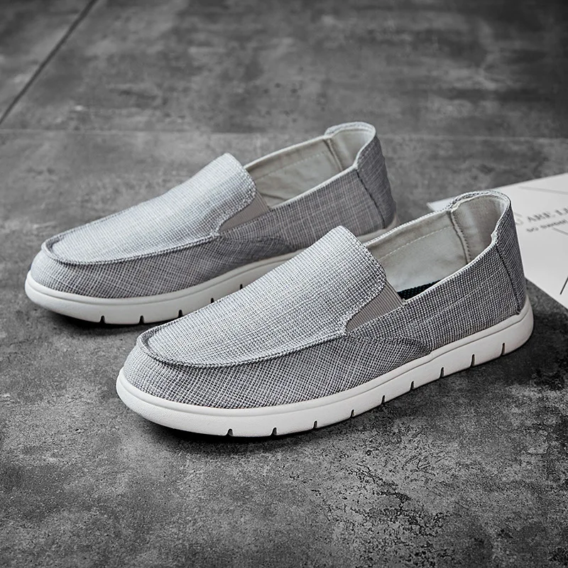 

Korean-style Versatile Simple MEN'S SHOES Youth Trendy Shoes Lazy Cloth Shoes Men's Solid Color New Style Breathable Summer Spri