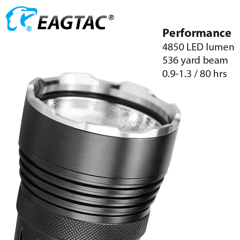Светодиодный фонарь EAGTAC MX3T Pro, перезаряжаемый, ультра-яркий, фонарь, 5 режимов, аккумулятор 18650, водонепроницаемый, для самозащиты фотографии