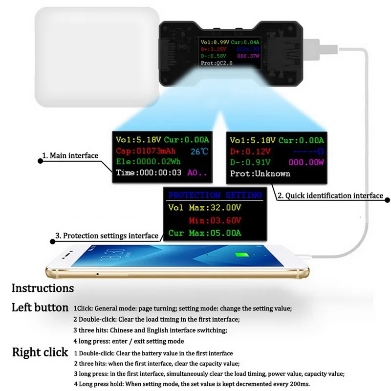 FNB18 USB Тестер DC Цифровой вольтметр amperimetro измеритель напряжения тока Ампер Вольт Амперметр детектор power bank индикатор зарядного устройства