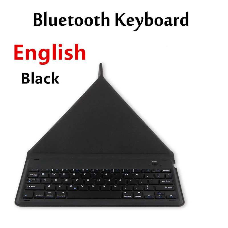Беспроводной Bluetooth клавиатура чехол для LG G Pad Gpad 7,0 8,0 8,3 3 10,1 V400 V500 V510 V480 V490 V495 V525 V700 Планшеты чехол из поликарбоната - Цвет: Black