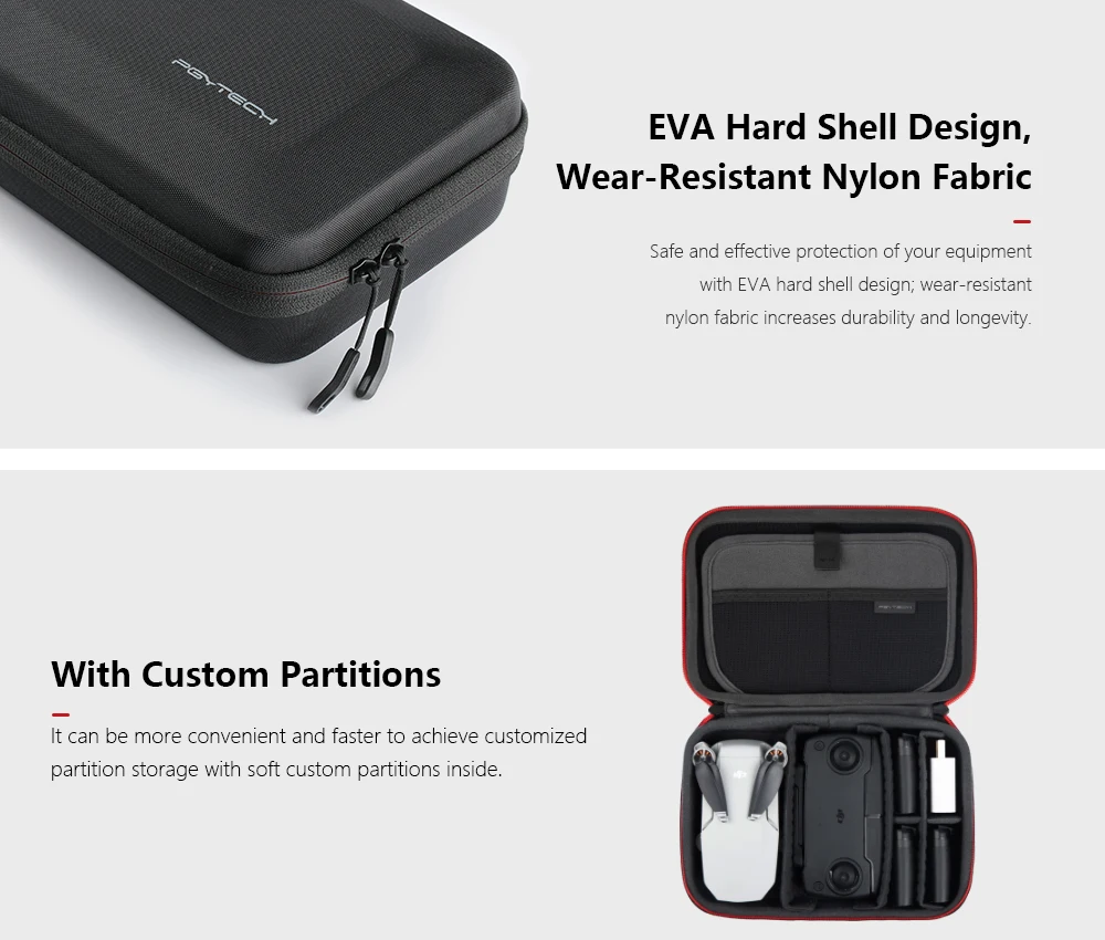 travel case for camera PGYTECH dji mini 2 Storage Bag Portable Outdoor Handbag Waterproof Hard shell Drone bag Mavic mini/dji mini 2 Drone accessoriesPGYTECH dji mini 2 Storage Bag Portable Outdoor Handbag Waterproof Hard shell Drone bag Mavic mini/dji mini 2 Drone accessories black camera bag