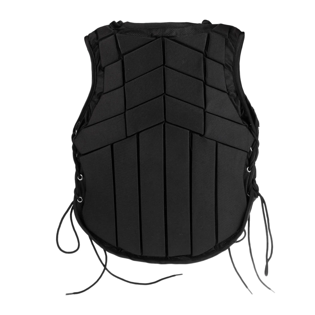 Black EVA Padded Safety Equestrian Horse Riding Vest Body Protector