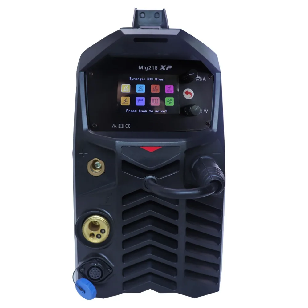 Equipo de soldadura multifunción 200A, soldador sinérgico digital TIG MMA MIG para soldadura de aluminio acero inoxidable