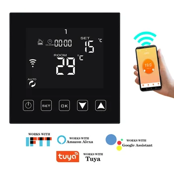 Smart Thermostat 16A Temperature Controller Wifi Thermostat Electric Warm Floor Heating Room Thermostat Works with Smart Home