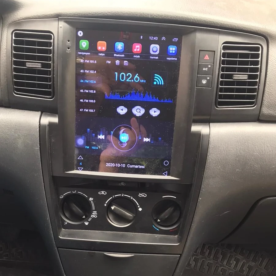 Мультимедийный автомобильный радиоприемник Tesla с экраном 64 ГБ GPS-навигацией и