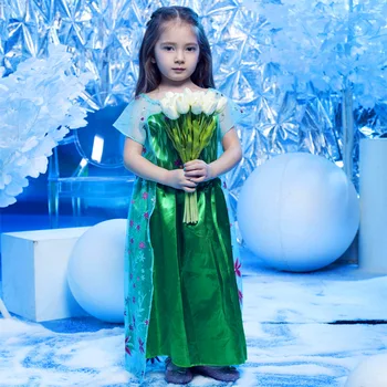 

Children's Day Ice Romance Costume Girls Snow White Princess Dress Lotus Fairy Little Magic Fairy Cosplay Performance Costume