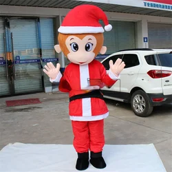 Christmas Hat Monkey Christmas Performance Costumes Cartoon Doll Costumes Wearing People Walking Doll Headgear Doll Costumes