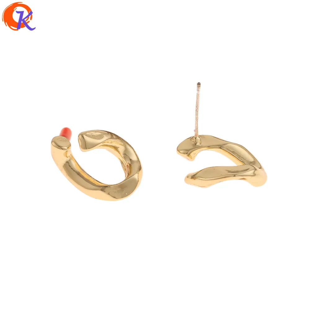 

Cordial Design 100Pcs 12*18MM Jewelry Accessories/Earrings Stud/Silver Pin/Chain Shape/DIY Making/Hand Made/Earring Findings