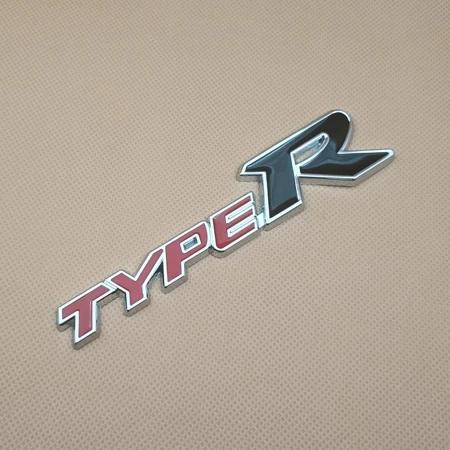 Металлическая, для машины наклейка Typer Авто Эмблема для багажника значок наклейка для Honda Accord Civic CRV - Цвет: Red With Black