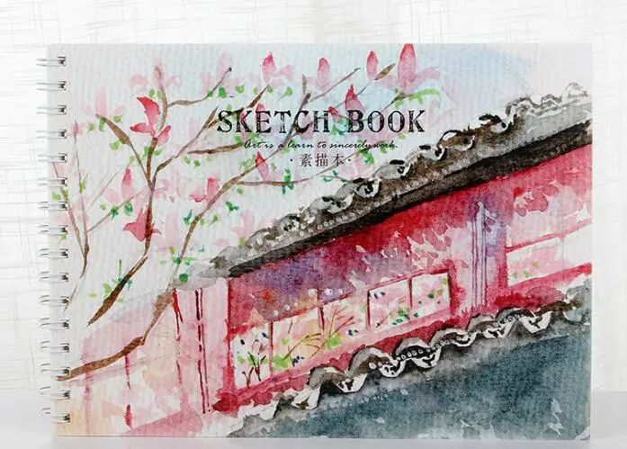 1 шт. А4 книга для рисования 16 к книга для эскизов китайский стиль копировальная тетрадь Дневник Рисование Живопись игрушки - Цвет: 10