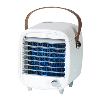 

Mini Cooler Usb Rechargeable Portable Small Refrigeration Air Conditioning Fan with Night Light Icy Fan(US Plug)