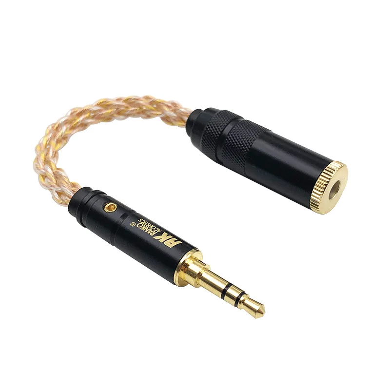 소프트 단결정 구리 Hifi 오디오 변환 케이블, 3.5 2.5mm, 4.4mm 균형 케이블, HD 무손실 사운드 오디오 케이블, 8 가지