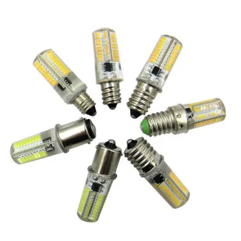 

YOU SMD 4014 7W Super bright silicone LED light Dimmable E11 E12 E14 E17 B15 G5.3 GY6.35 Corn lamp 110/220V 72leds Led bulb