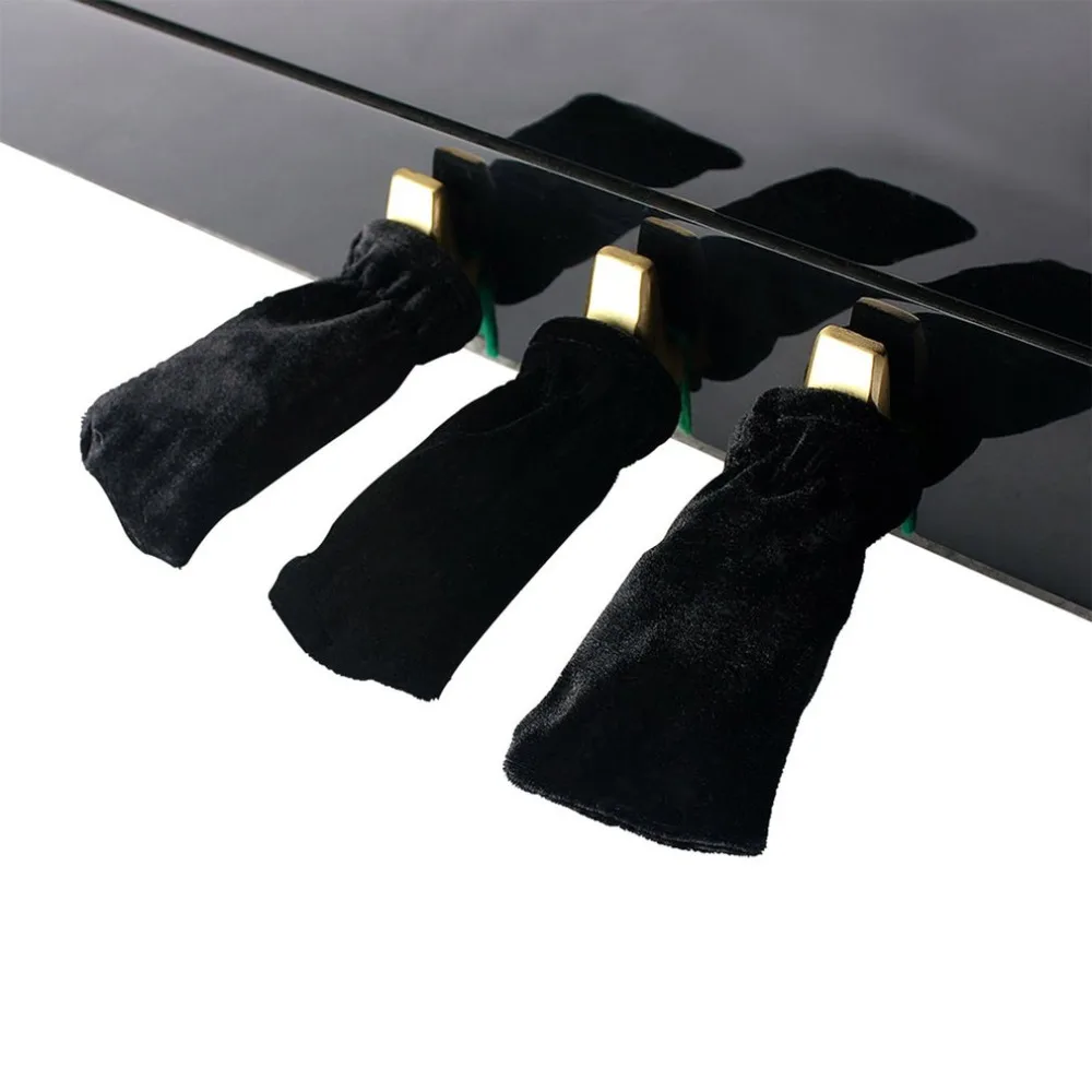 

3pcs/set Piano Sustain Pedal Cover Pleuche Style Universal 6 Colors Pedal Protector Keyboard Instruments Accessories