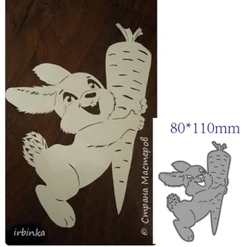 

metal cutting dies cut die mold Animal rabbit decoration Scrapbook paper craft knife mould blade punch stencils dies