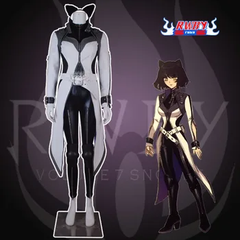 

Anime! RWBY Season 7 Blake Belladonna Battle Suit Gothic Uniform Cosplay Costume Women Halloween Customized NEW Free Shipping