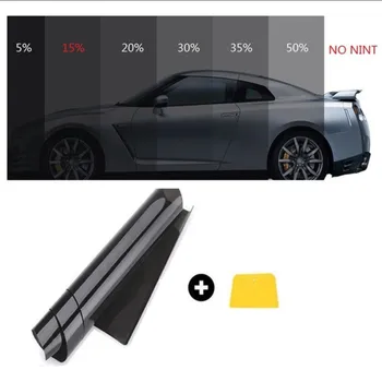 

Car Decoration Black Car Window Tint Film Roll Glass Auto Solar Protection Summer For Car Side Window Home Glass With Scraper