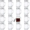 Mini Mason Jar Mug Glass Shot Glass Set with Glass Handles, Whiskey Drinking Glasses/cups 1