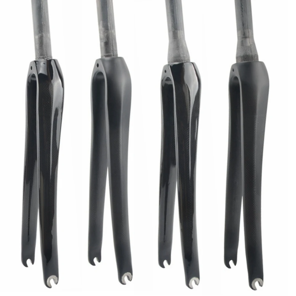 Full-Carbon-Fork-Road-Bike-Front-Fork-Bicycle-Parts-700c-3K-Finish-Glossy-Matte-Cycling-Accessories