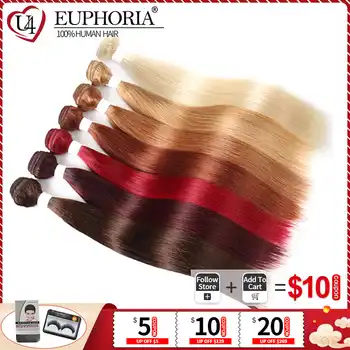 Burgundy Red Blonde 613 Brazilian Human Hair Weave 3 4 Bundles