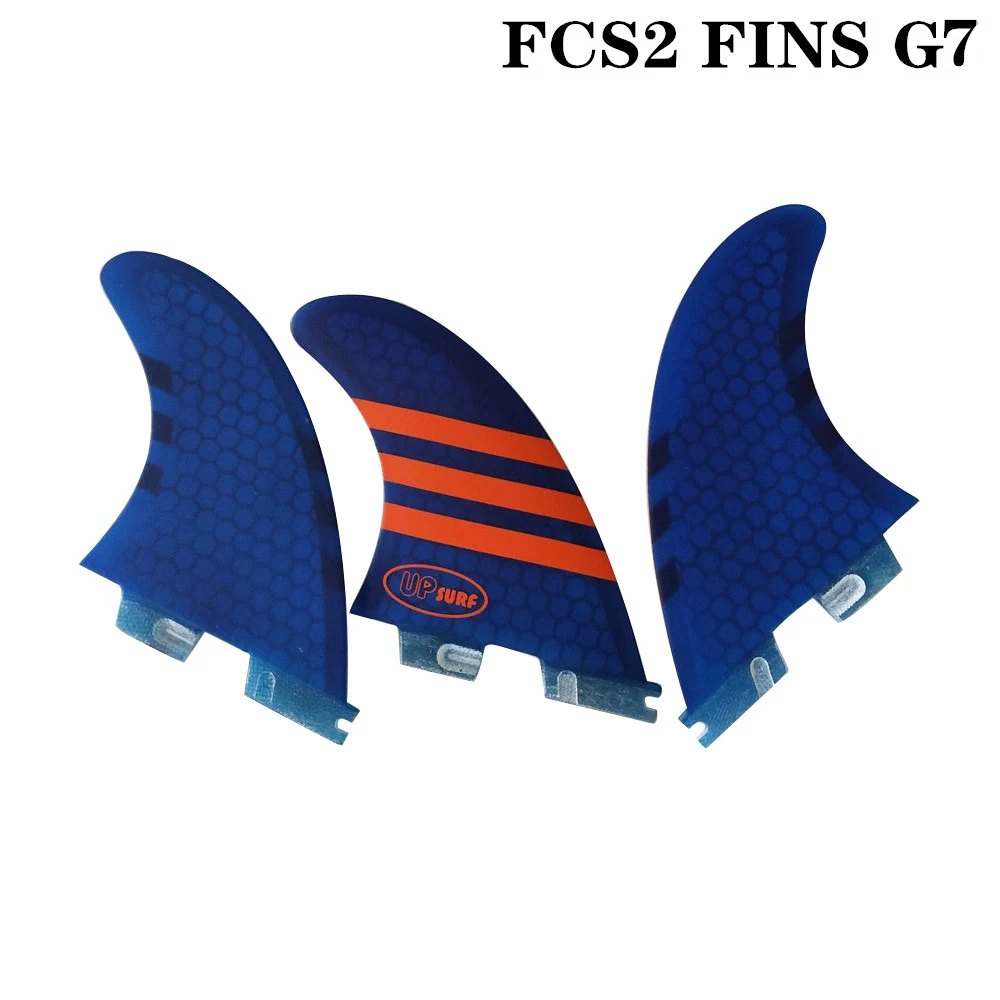 FCS2 G7 размер доска для серфинга стиль красный/синий/зеленый/белый цвет сотовые плавники три ребра набор FCS 2 ребра Горячая FCS II ребра Quilhas - Цвет: Синий