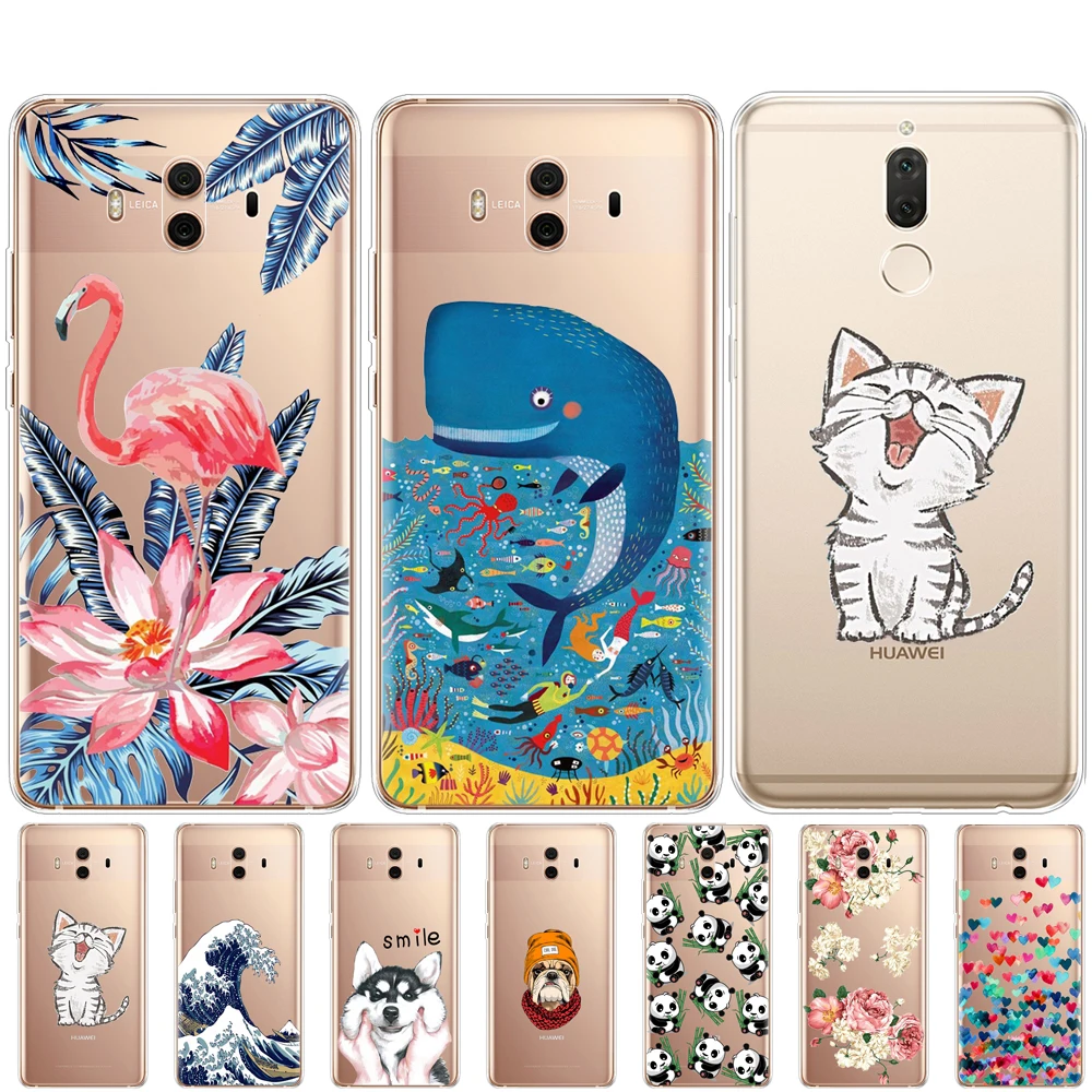 Чехол для Huawei Mate 10 Lite Силиконовые Мягкие ТПУ чехлы телефонов чехол Pro защитная