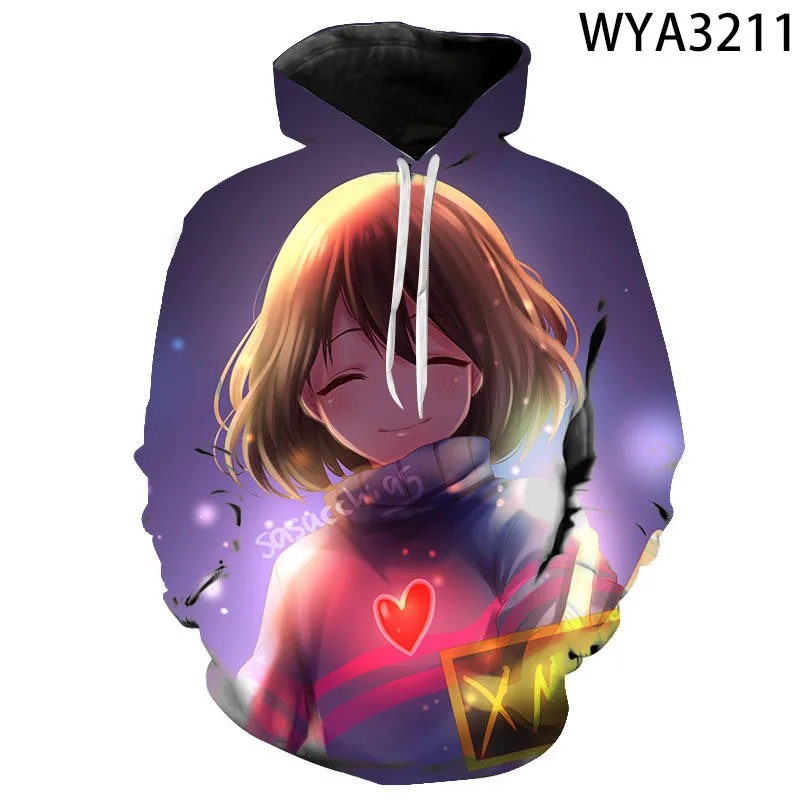 Одежда для мужчин женщин детей Undertale толстовки с капюшоном 3D принтом одежда