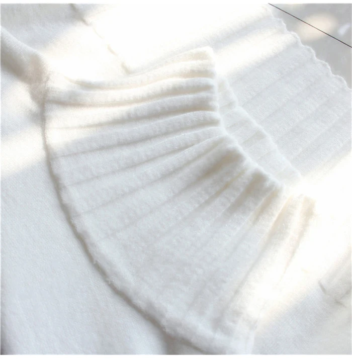 Женский свитер-водолазка SURMIITRO,черный и белый цвета теплый эластичный джемпер, вязаный пуловер в офисном стиле на осень и зиму