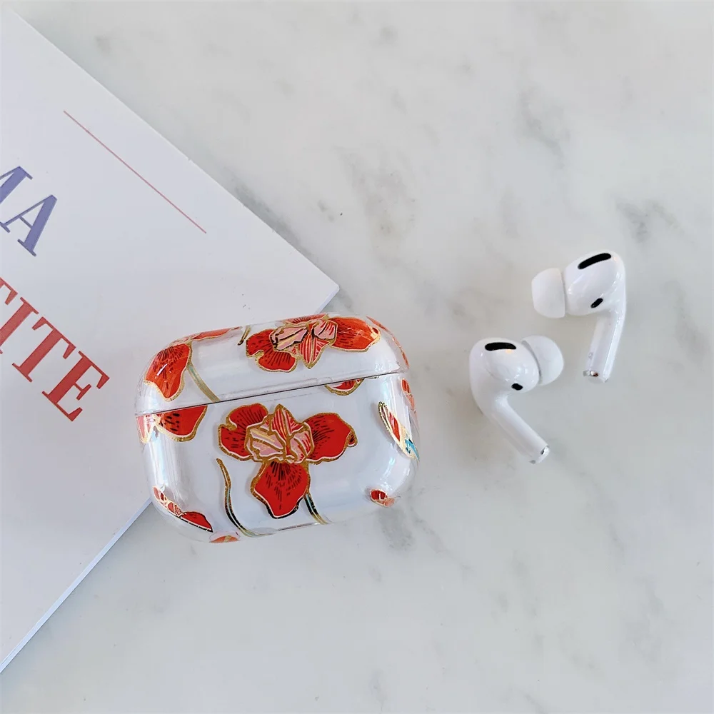 Чехол для наушников с милыми фруктами для Apple Airpods Pro Чехол INS Avocado Airpod 3 Чехол Жесткий PC чехол для наушников Защитный чехол для наушников - Цвет: flower 2