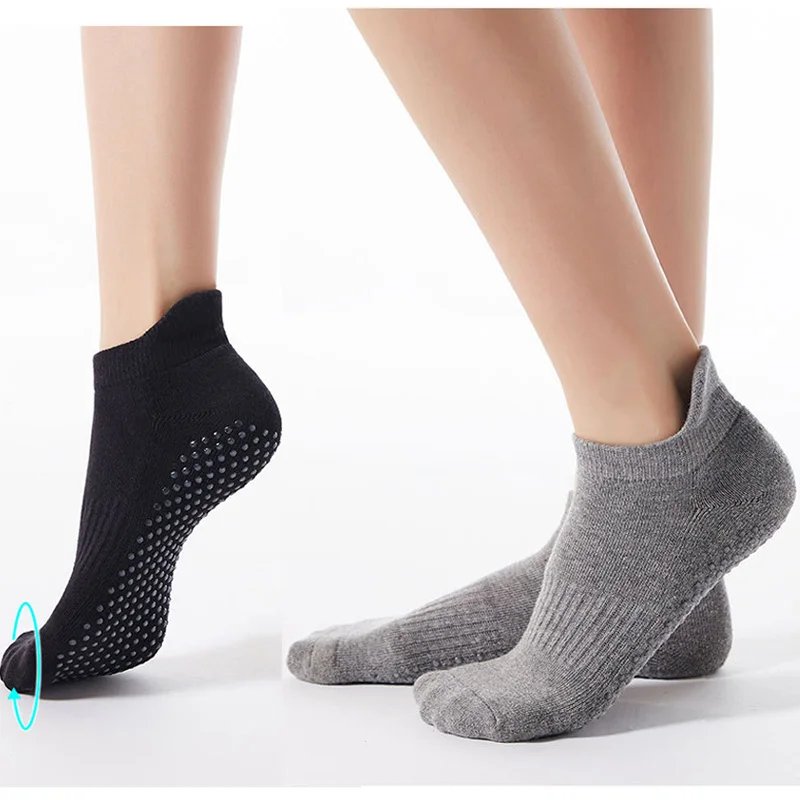 Calcetines Antideslizantes Anti-transpirable para ir yoga Danza fitness  Gimnasio 