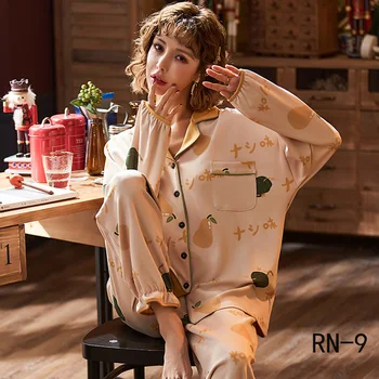 

Breast-feeding Pajamas 2020 Spring Cotton Pregnant Clothing Women Long Sleeve Maternity Pajamas Autumn Printed Nursing Sleepwear