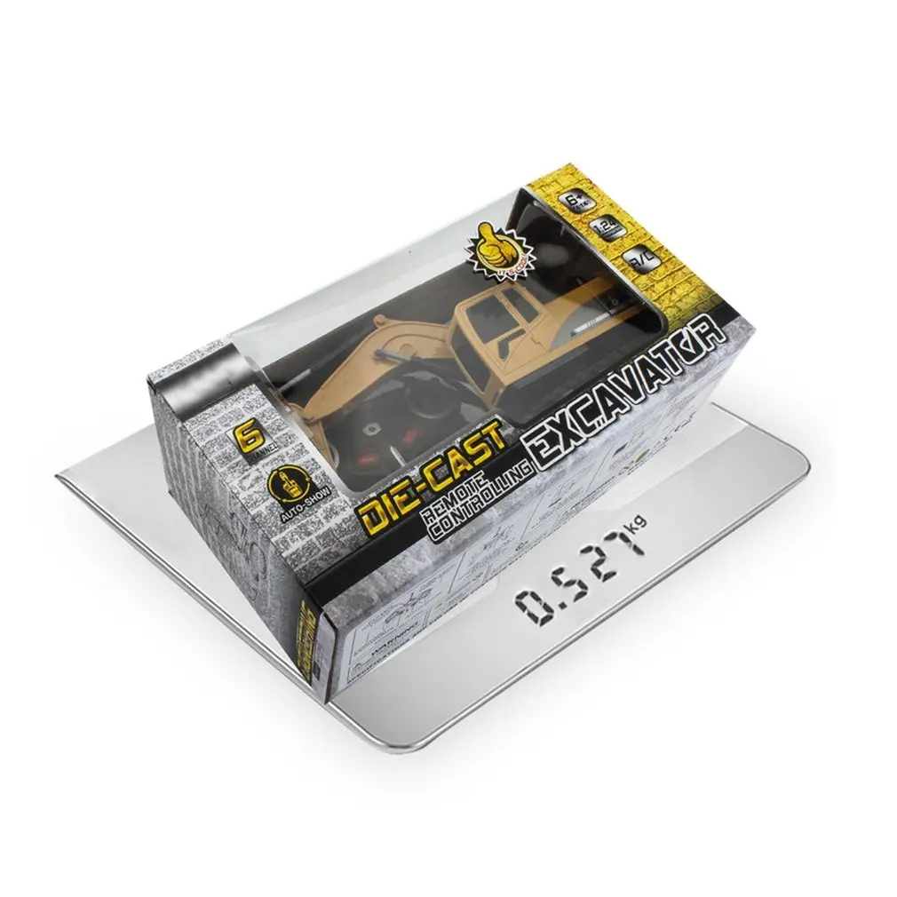 2,4G 5CH/6CH экскаватор 1:24 экскаватор на дистанционном управлении творческий RC грузовик для детей игрушки RC инженерный автомобиль трактор с светодиодный звук