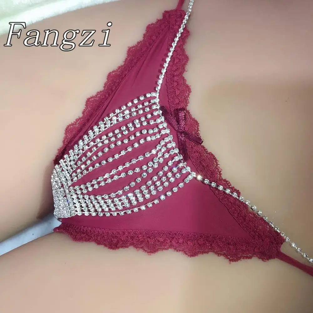 

Luxury sexy tassel Rhinestone body jewelry fashion romantic women crystal bikini thong accessories nightclub party jewelry gifts